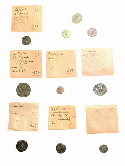 Monete del mondo greco e magno greco, Lotto di 10 esemplari in bronzo