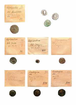 Lotto di 10 monete in bronzo del mondo greco e magno greco - including: Agrigento and Carthage