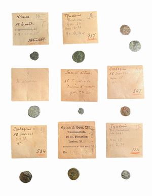 Lotto di 10 monete in bronzo del mondo greco e magno greco - including: Carthage, Tyndaris, Himera