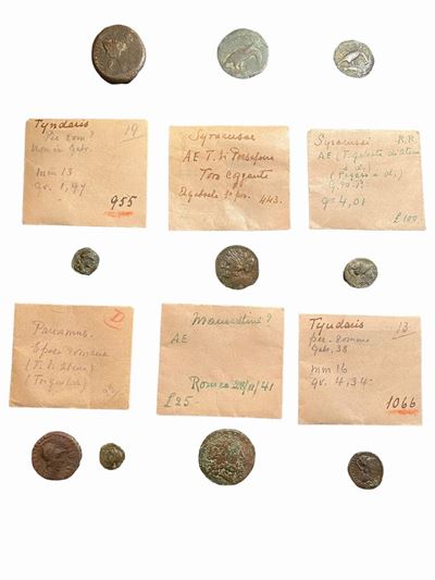 Collezione di 10 Monete in Bronzo del Mondo Greco e Magno Greco