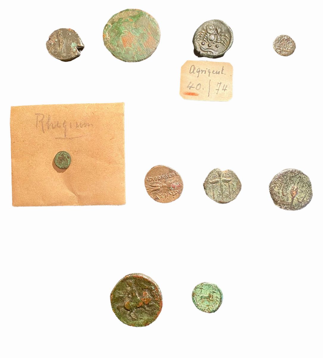 Lotto di 10 Monete in Bronzo del Mondo Greco e Magno Greco - Lotto di 10 monete in bronzo, Mondo ...