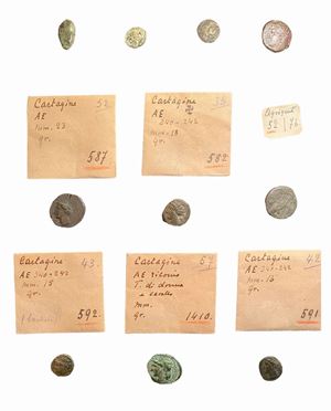 Lotto di 10 monete in bronzo del mondo greco e magno greco