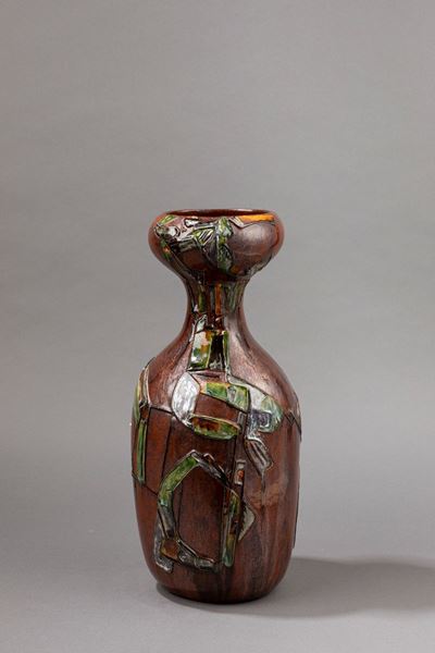 Vaso in ceramica smaltata