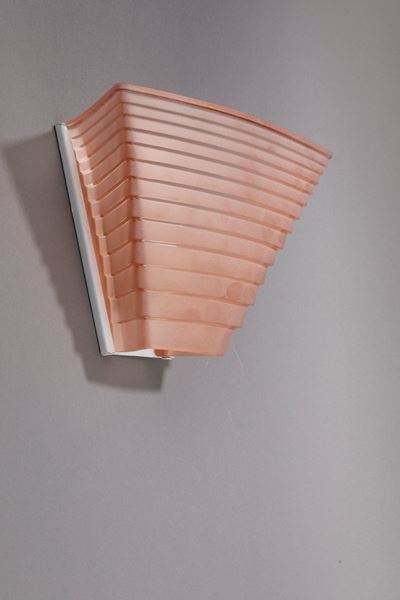 Pergamo 30 - Quattro lampade da parete, metallo e vetro, circa 1970