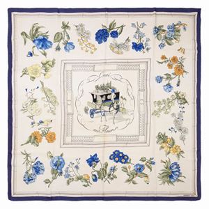 Quai aux fleurs silk twill scarf 