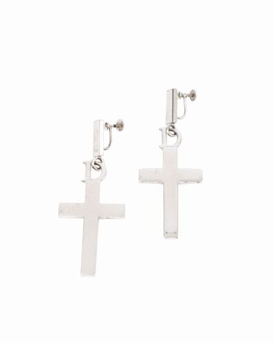 Orecchini in argento 925 a forma di croce