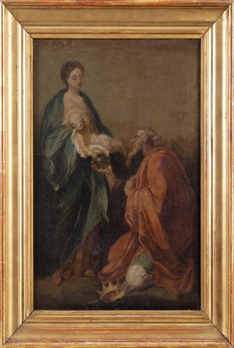 Scuola Romana, Secolo XVIII - Adorazione dei Magi
