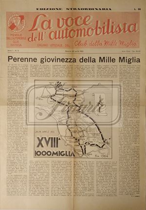 Publication: ‘La voce dell’automobilista,’ April 26th, 1951, number 5