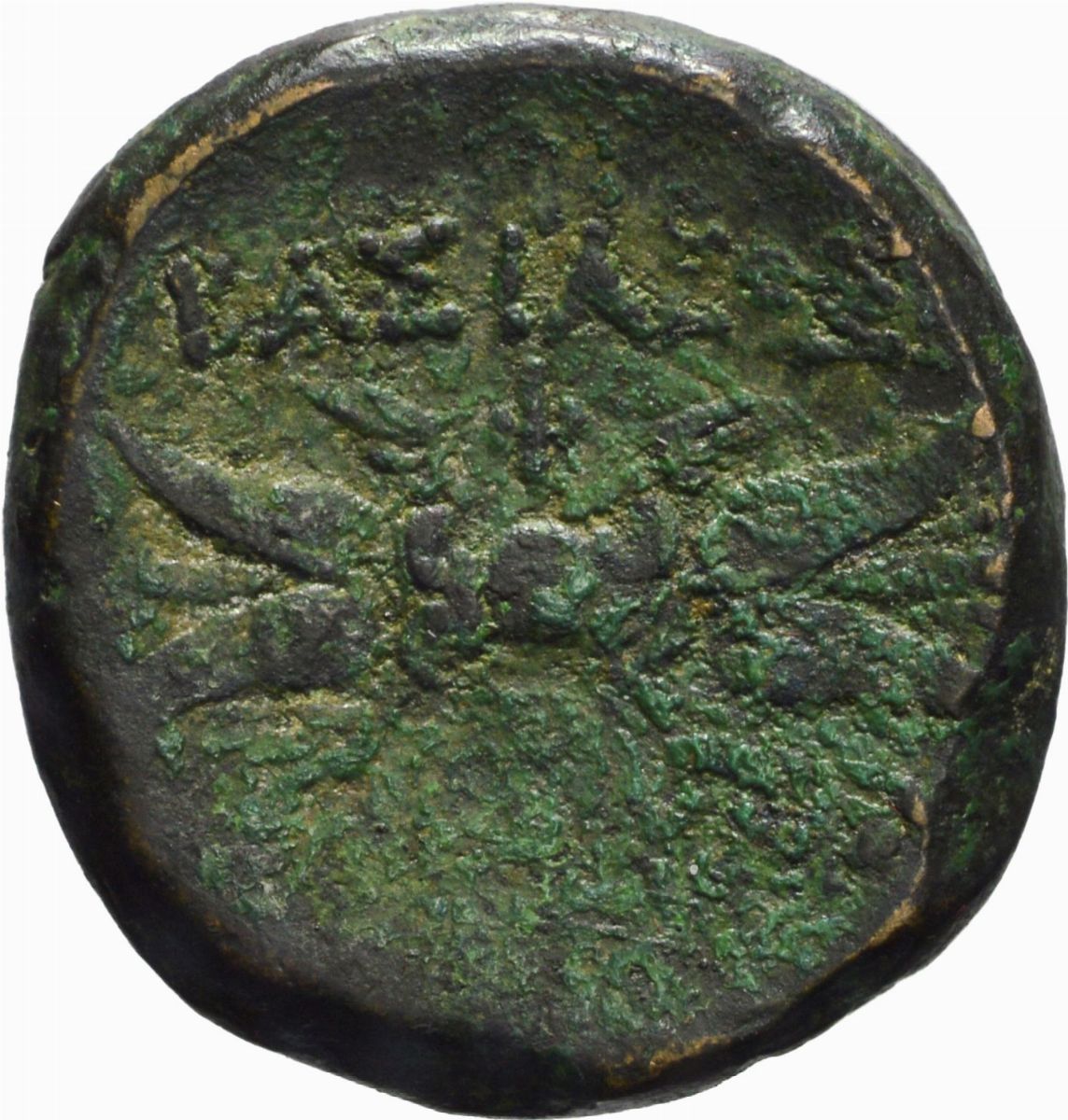 Sicilia, Siracusa - Bronzo con testa di Geronimo e fulmine alato, 215-214 a.C.
