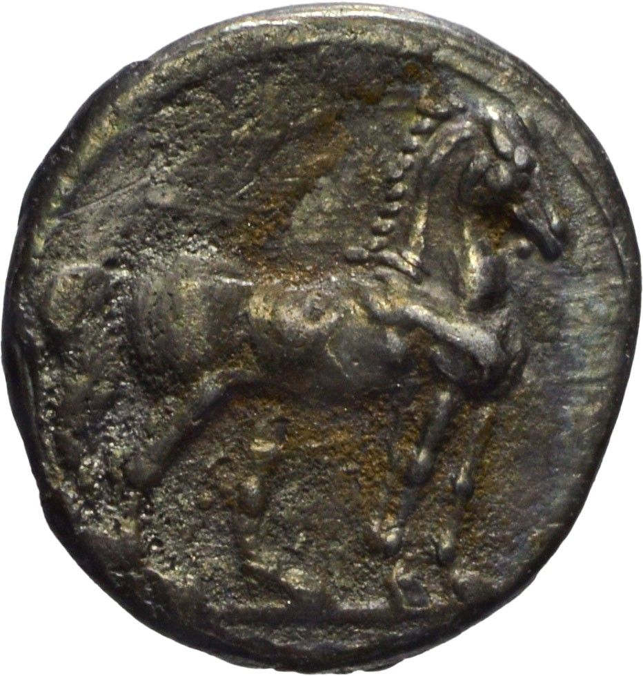 Zeugitana - Cartagine, Shekel 1/4, Emissione: 220-210 a.C., Argento