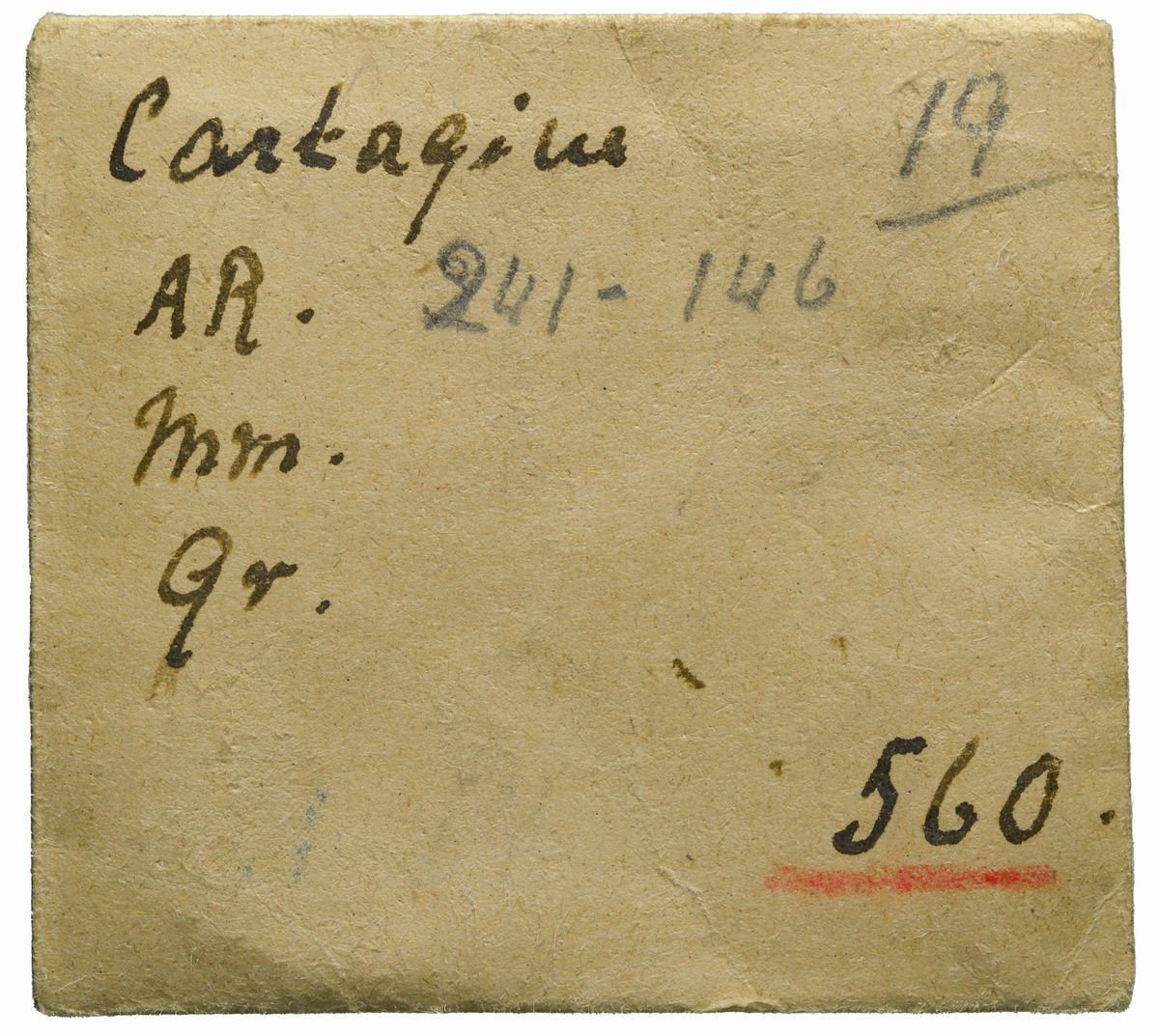 Zeugitana - Cartagine, Shekel 1/4, Emissione: 220-210 a.C., Argento