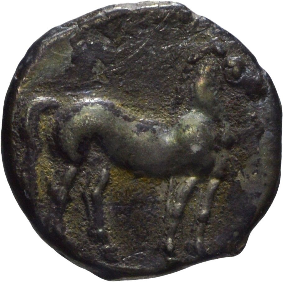 Zeugitana - Cartagine, Shekel 1/4, emissione 220-210 a.C.