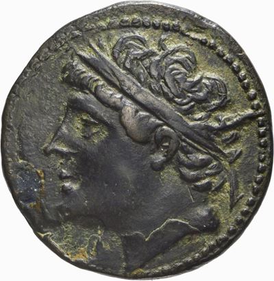 Moneta bronzea, emissione 230-215 a.C.