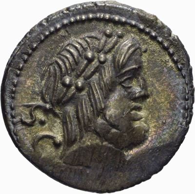 GENS PROCILIA, Denario, 80 a.C., Roma, AR, gr. 3,91, Diam.: mm. 18,20