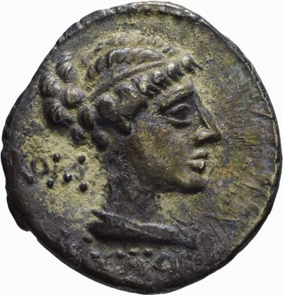Gens Porcia, Denario di M. Porcius Cato, emissione 89 a.C.