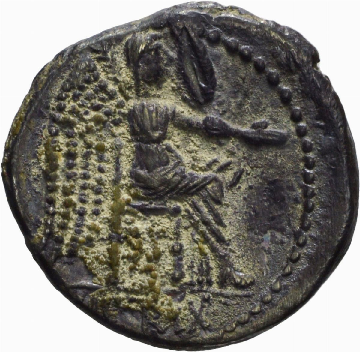 Repubblica Romana - Gens Porcia, Denario di M. Porcius Cato, emissione 89 a.C.