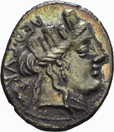 Furia, Denario, emissione 84 a.C.