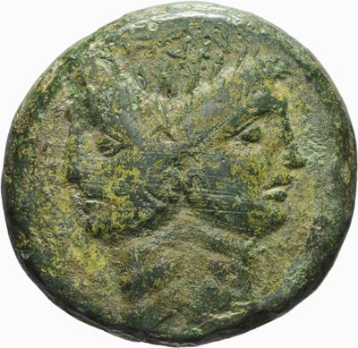 Pompeo Magno, Asse, Emissione: 45 a.C.