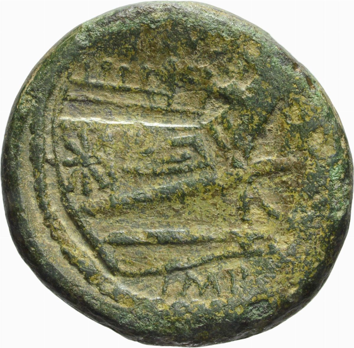 Repubblica Romana - Pompeo Magno, Asse, Emissione: 45 a.C.