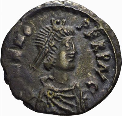 ZENONE, 1/2 SILIQUA, Emissione: 474-491 d.C.