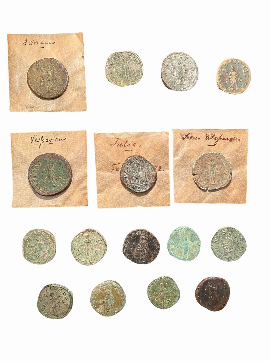 Impero Romano - Lotto di 16 sesterzi di epoca imperiale, tra cui Filippo II, Alessandro Severo, G...