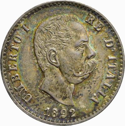 Umberto I, Moneta da 50 centesimi del 1892
