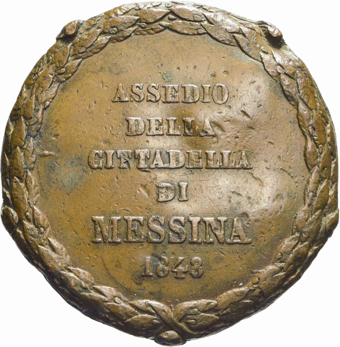 Italia - Medaglia commemorativa dell'Assedio della Cittadella di Messina, 1848