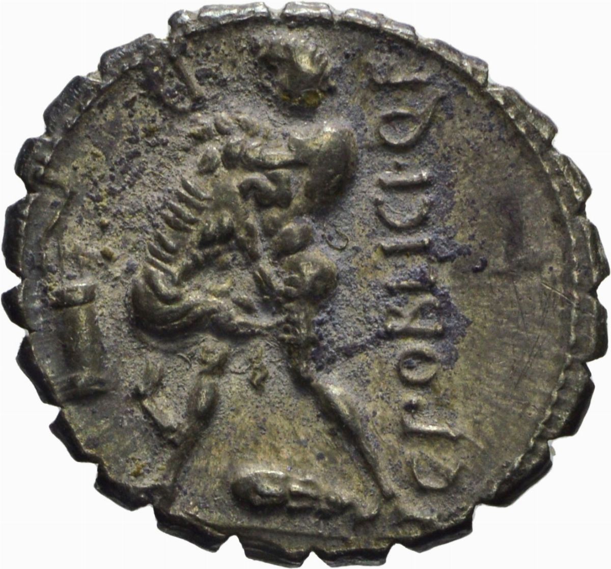 Repubblica Romana - GENS POBLICIA, Denario Serrato, Emissione: 80 a.C., Silver, gr. 3,93, Diam.: ...
