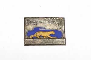 Placca in metallo e smalti del V Concorso Internazionale di Eleganza per Automobili, Genova Nervi 9 -10 giugno 1934