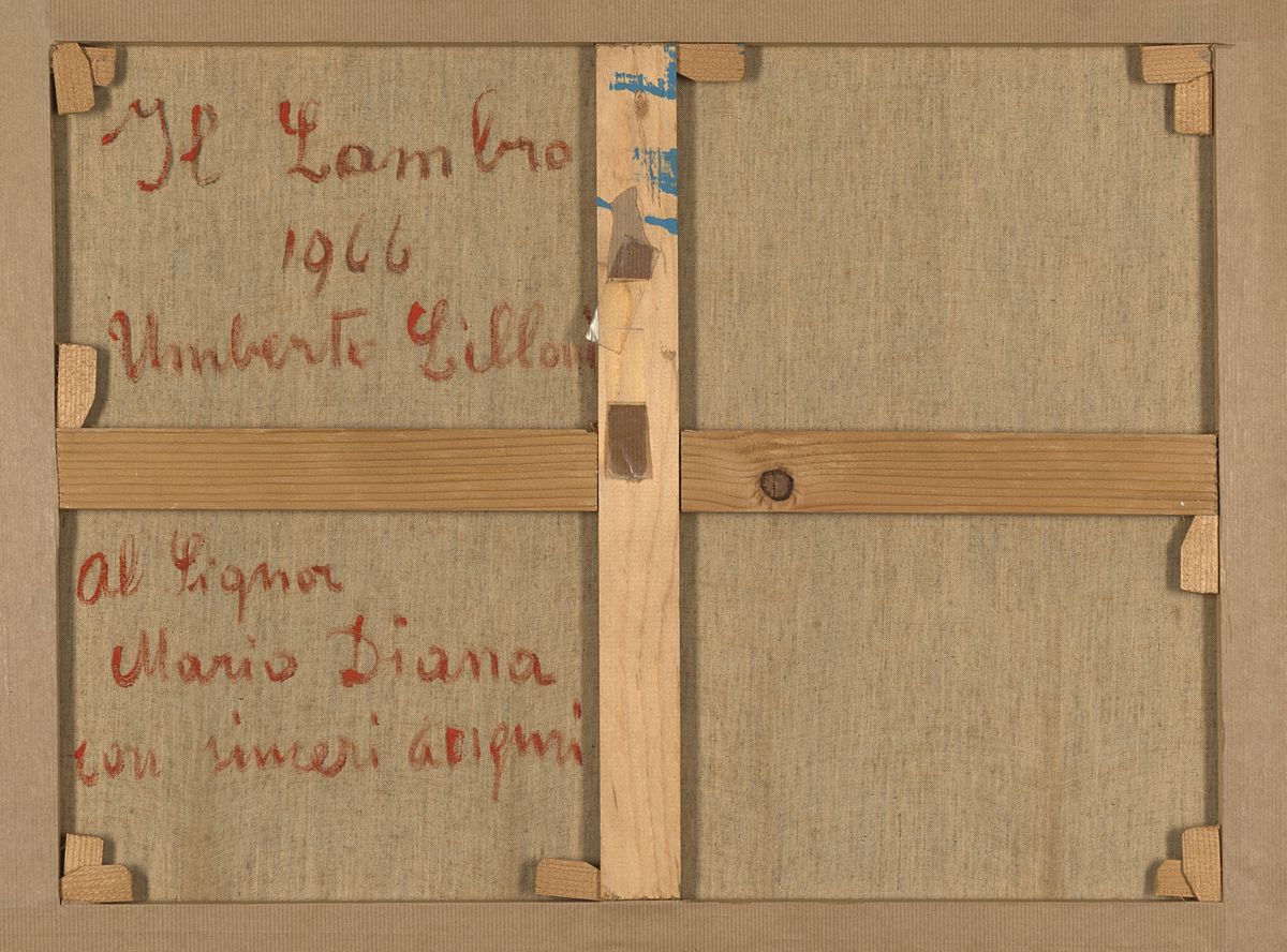 Umberto Lilloni - Il Lambro, olio su tela