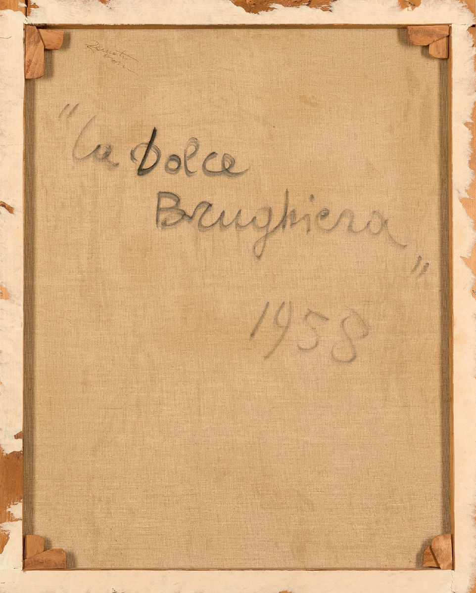Giuseppe Ajmone - La dolce brughiera, olio su tela, 1958, cm 74x62