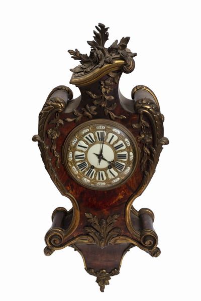 Pendola Cartel con Applicazioni in Bronzo Dorato, Napoleone III