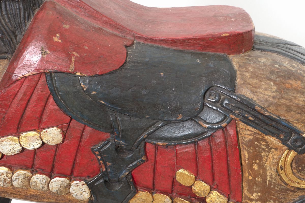 Cavallino a Dondolo in Legno Laccato, Secolo XX