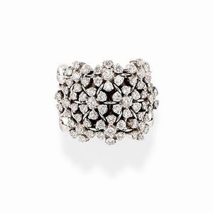 A 18K white gold ring, Pasquale Bruni, with box