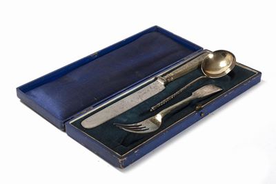 Set di Posate in Argento, Russia Fine Secolo XIX