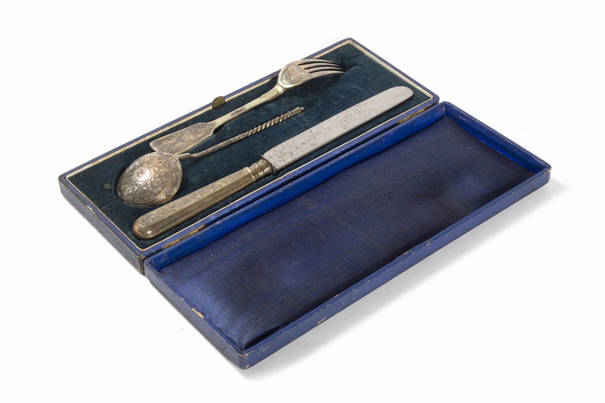 Set di Posate in Argento, Russia Fine Secolo XIX