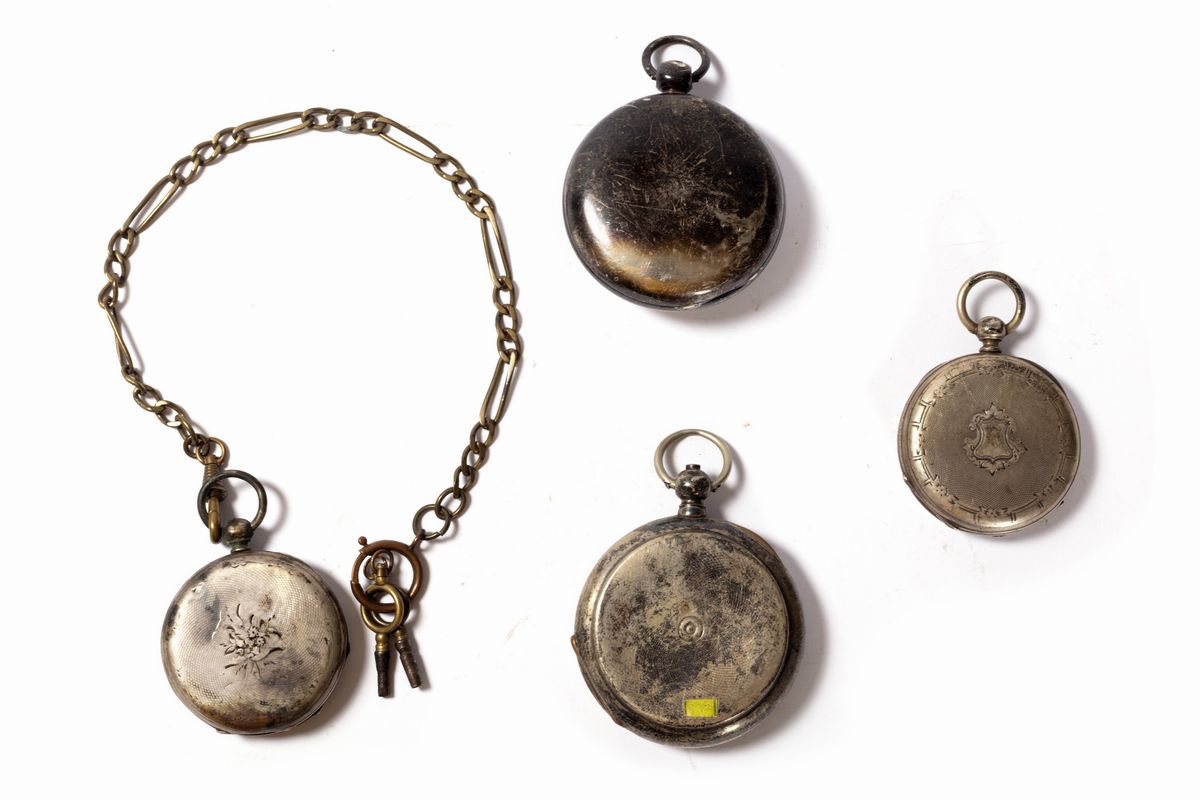 Lotto Composto da Quattro Orologi da Tasca