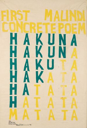 Hakuna, Hakuna, Hakuta, Hakata, Hatata, Hatata, Matata