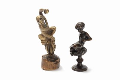 Due Piccole Sculture in Bronzo, Secolo XIX