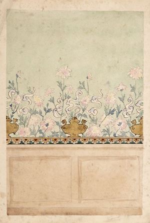 Studio per decorazione parietale