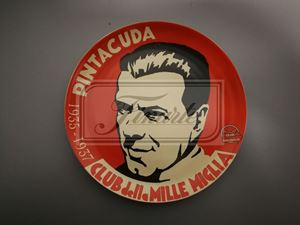 Winners' Collection Plate 1000 Miglia: Pintacuda 1935-1937. Club delle Mille Miglia.