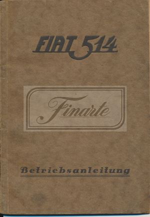 Betriebsanleitung Fiat 514 und 514 L C e 522 L