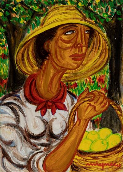 Senza titolo, olio su tela, cm 35 x 25,5