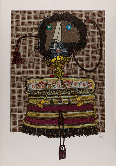 Le dame di casa Baj - serigrafie e collage, ess. IX/L