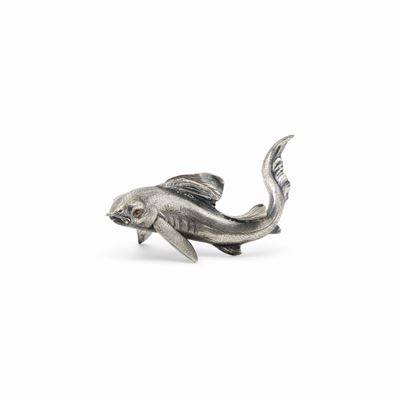 Minotto e Buccellati, Soprammobile in argento a forma di pesce