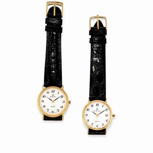 Two 18k yellow gold wistwatches, Jan Berthier
