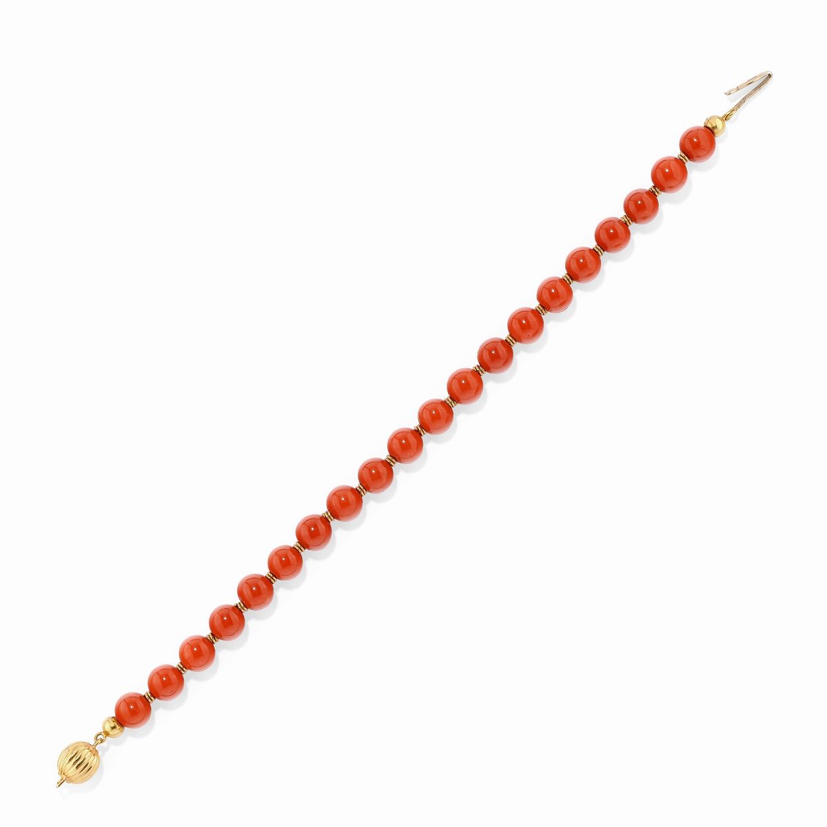 Collana e Bracciale in Corallo e Oro Giallo 18k