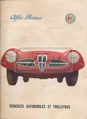 Catalogue Alfa Romeo vehicules automobiles et trolleybus