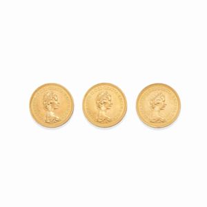  - Tre sterline in oro 