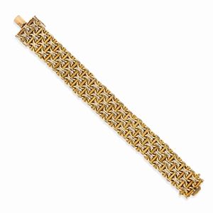  - Bracciale in oro giallo 18k, 1950 circa
